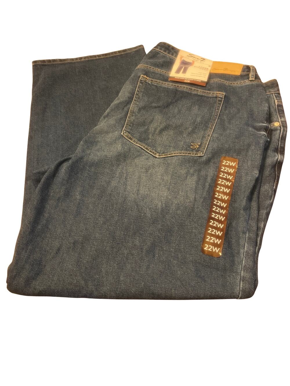 Seven For All Mankind Straight Leg Jeans Loose Fit Women Size 22W NEW with Tags